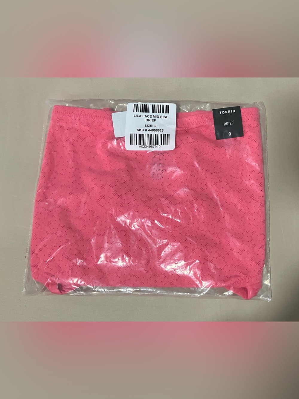 Torrid Lila Collection Mid-Rise Brief Panty 0/US12 Camellia Rose NWT - Picture 12 of 12